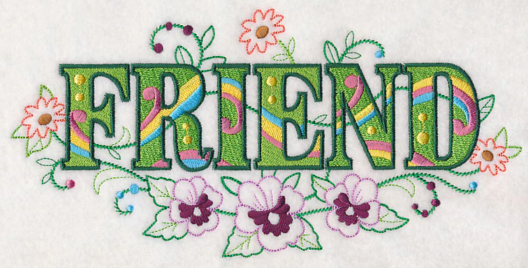 Friend with Vintage Flower Fade - Image 5