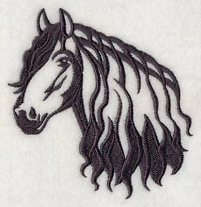 Friesian Horse Silhouette - Image 3