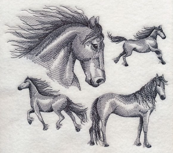 Friesian Horse Sketch - Image 4