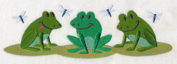 Frog and Dragonfly Border - Image 5