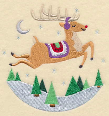 Frolicking Rudolph Scene - Image 3