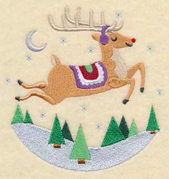Frolicking Rudolph Scene - Image 4