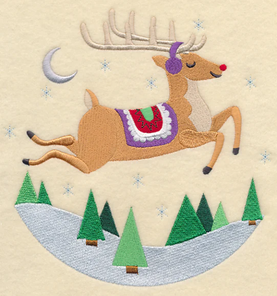 Frolicking Rudolph Scene - Image 6
