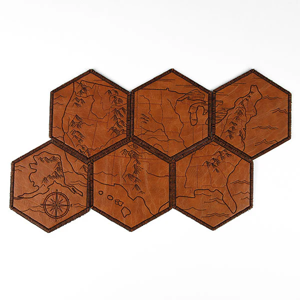 From Sea to Shining Sea United States Map Coaster - Northwest (In-the-Hoop) - Image 2