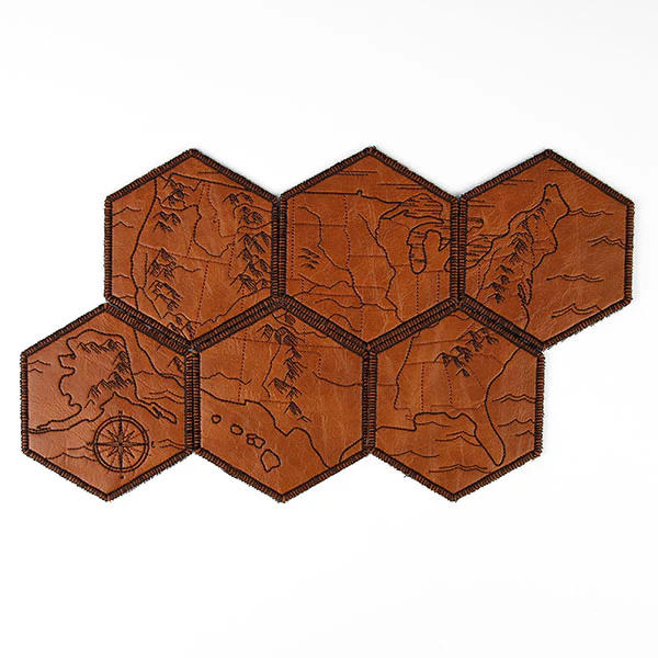 From Sea to Shining Sea United States Map Coaster - Southeast (In-the-Hoop) - Image 5