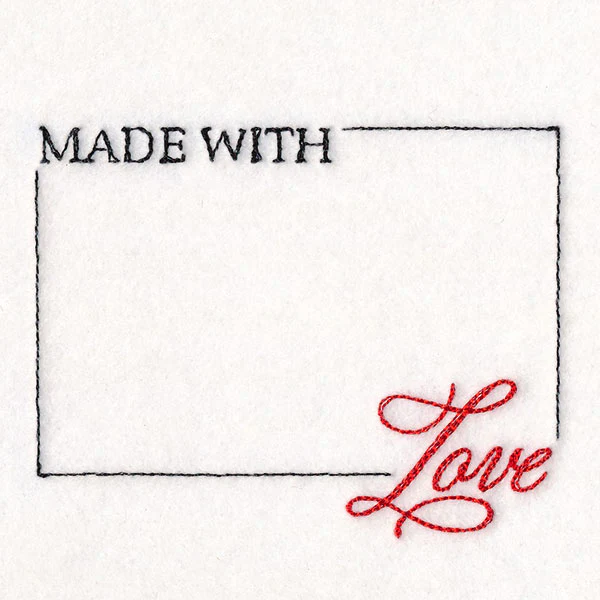 From the Heart Quilt Labels - Made with Love - Image 3