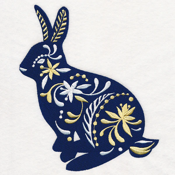 Frosted Blooms Bunny
