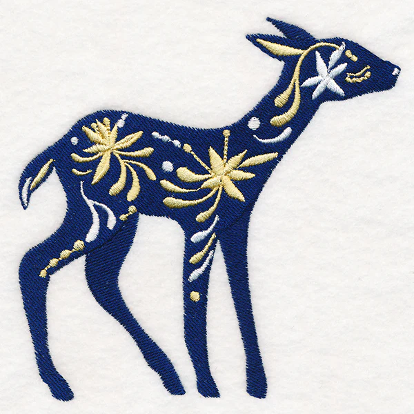 Frosted Blooms Deer - Image 4
