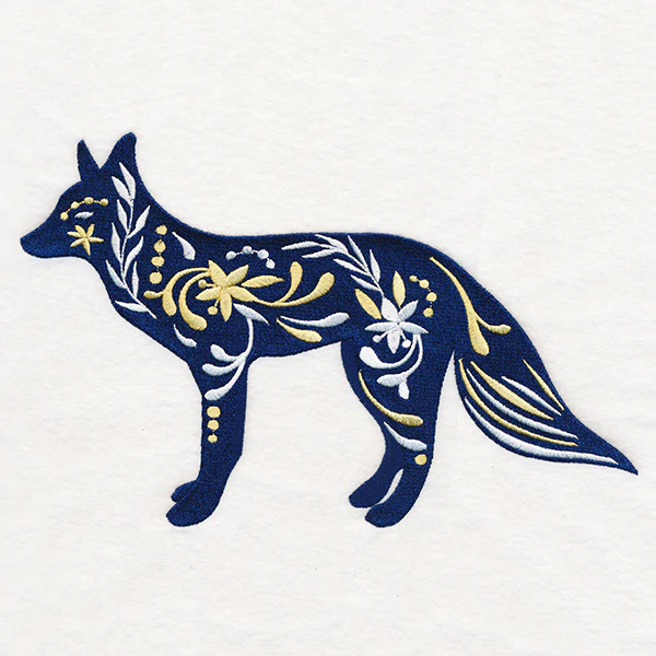 Frosted Blooms Fox