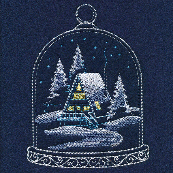 Frosted Cabin in Bell Jar - Image 2