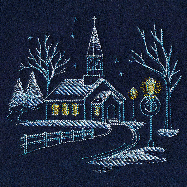 Frosted Church Scene - Image 4