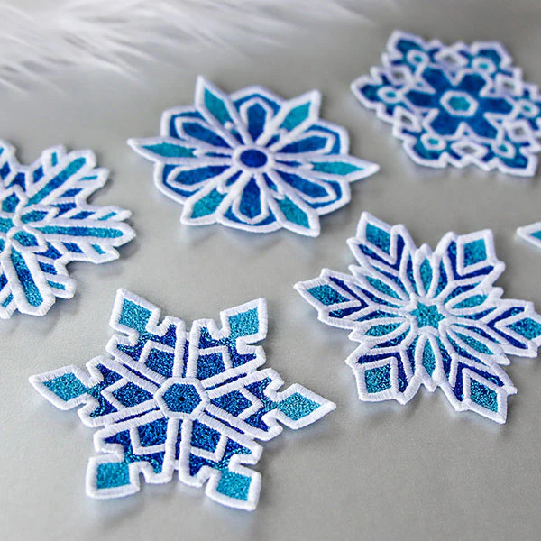 Frosted & Fancy Snowflakes - 1 (Lace) - Image 4