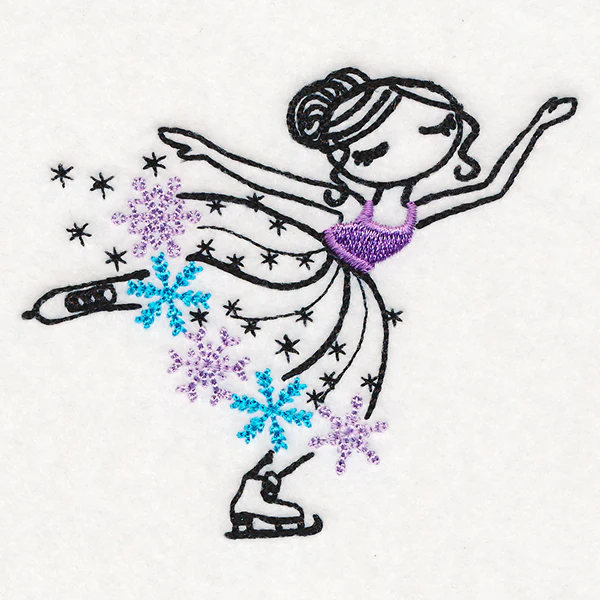 Frosted Skating Ballerina - Image 3