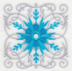 Frosty Filigree Snowflake Square - Image 5