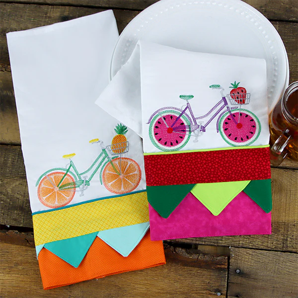 Fruit and Flowers Bicycle - Orange - Image 4