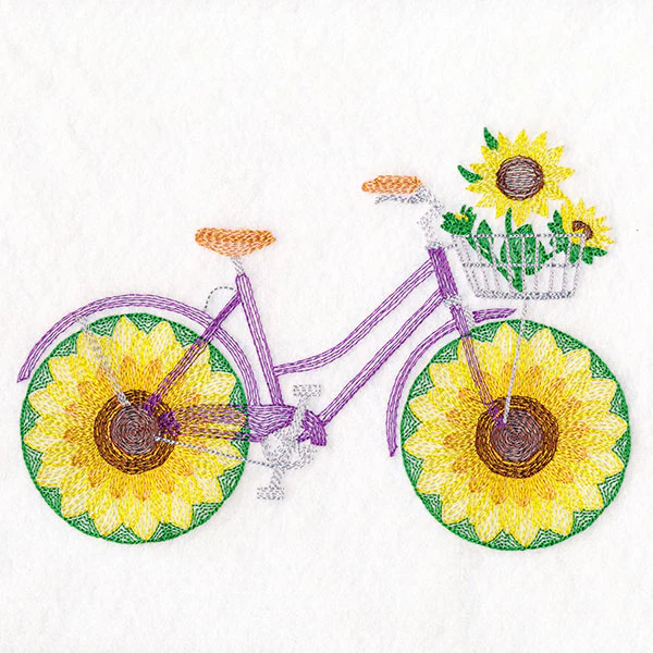 Fruit and Flowers Bicycle - Sunflower - Image 3