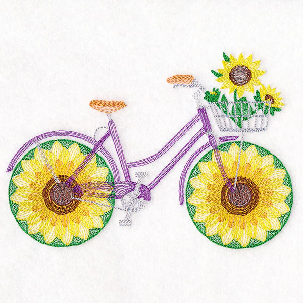 Fruit and Flowers Bicycle - Sunflower - Image 4