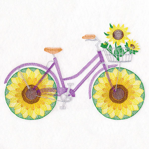 Fruit and Flowers Bicycle - Sunflower - Image 5