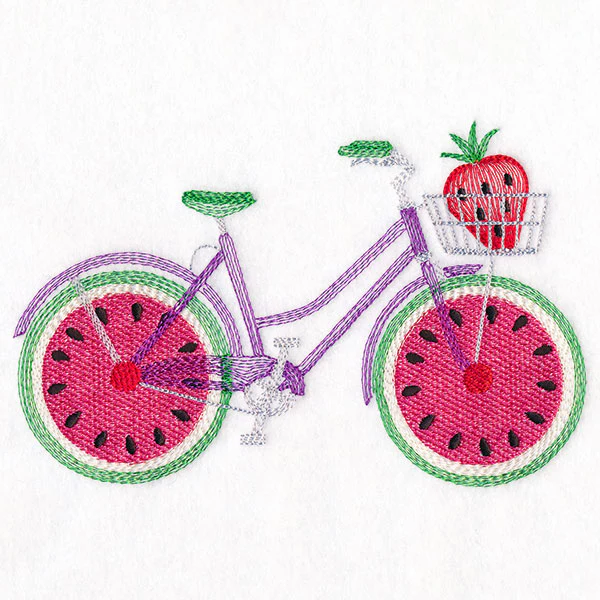 Fruit and Flowers Bicycle - Watermelon - Image 7