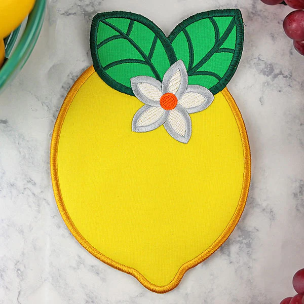 Fruit Trivet - Lemon (In-the-Hoop) - Image 3
