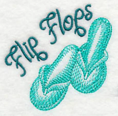 Fun In the Sun Flip-Flops (Toile) - Image 3