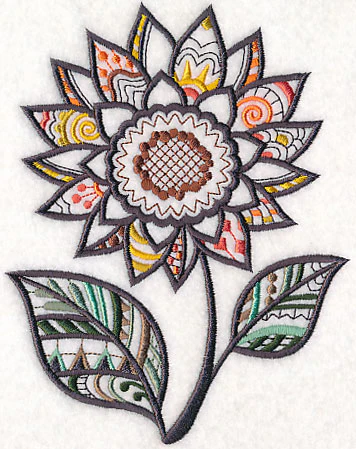 Fun in the Sunflower (Blackwork) - Image 4