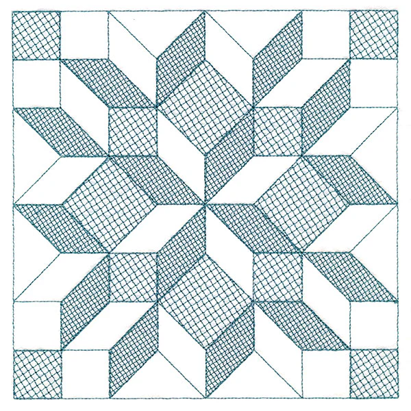 Fun on the Farm Quilting - Carpenter Star Square (Trapunto) - Image 31