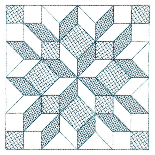 Fun on the Farm Quilting - Carpenter Star Square (Trapunto) - Image 7