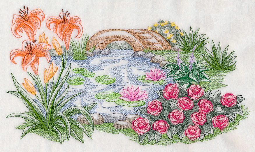 Garden Bridge Serenity (Toile) - Image 5