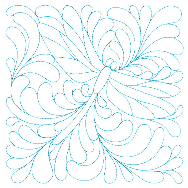 Garden Delights Dragonfly Quilting Square (Double Run)