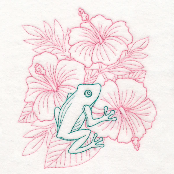 Garden Frog Etching