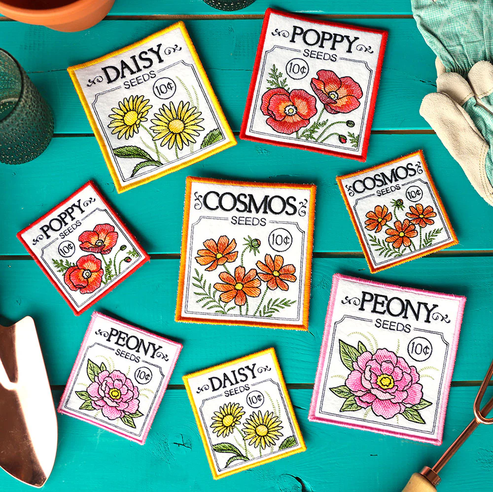 Garden Seed Packet Coaster - Daisy (In-the-Hoop) - Image 3