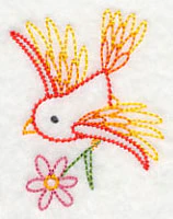Gardening Bird with Flower (Vintage) - Image 2