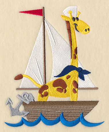 George Giraffe in a Sailboat - Image 3