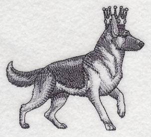 German Shepherd in Crown - Image 3