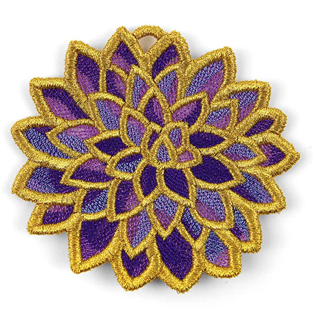 Gilded Blossoms - Dahlia (Lace) - Image 2