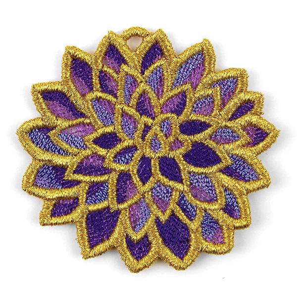 Gilded Blossoms - Dahlia (Lace) - Image 3