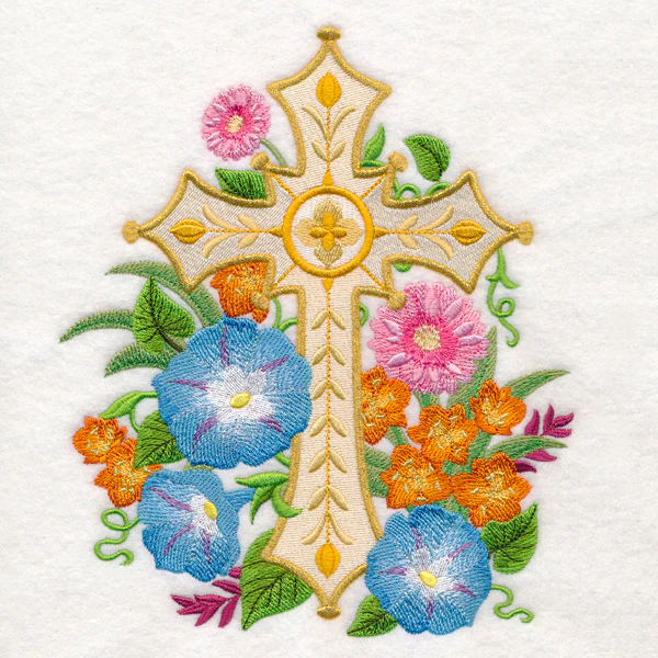 Gilded Garden Cross