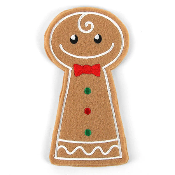 Gingerbread Man Double Candy Cane Holder (In-the-Hoop) - Image 2