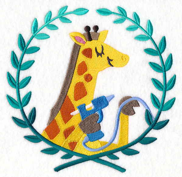 Giraffe Gluing Laurel