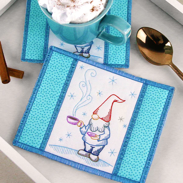 Gnome Mug Rug (In-the-Hoop) - Image 4