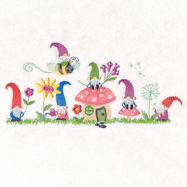 Gnomes at Home Border - Image 2