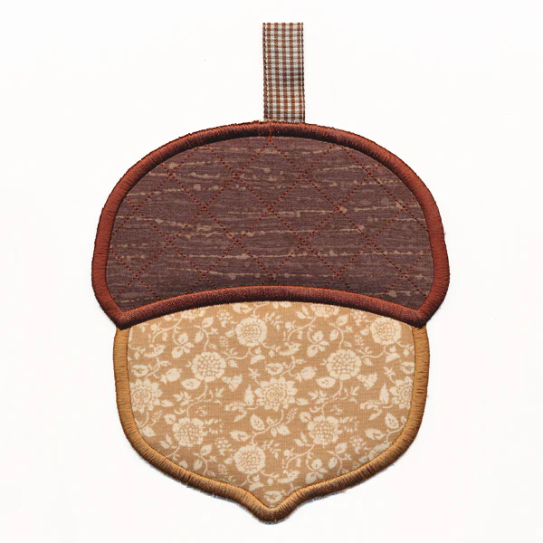 Golden Autumn Acorn Trivet (In-the-Hoop) - Image 2