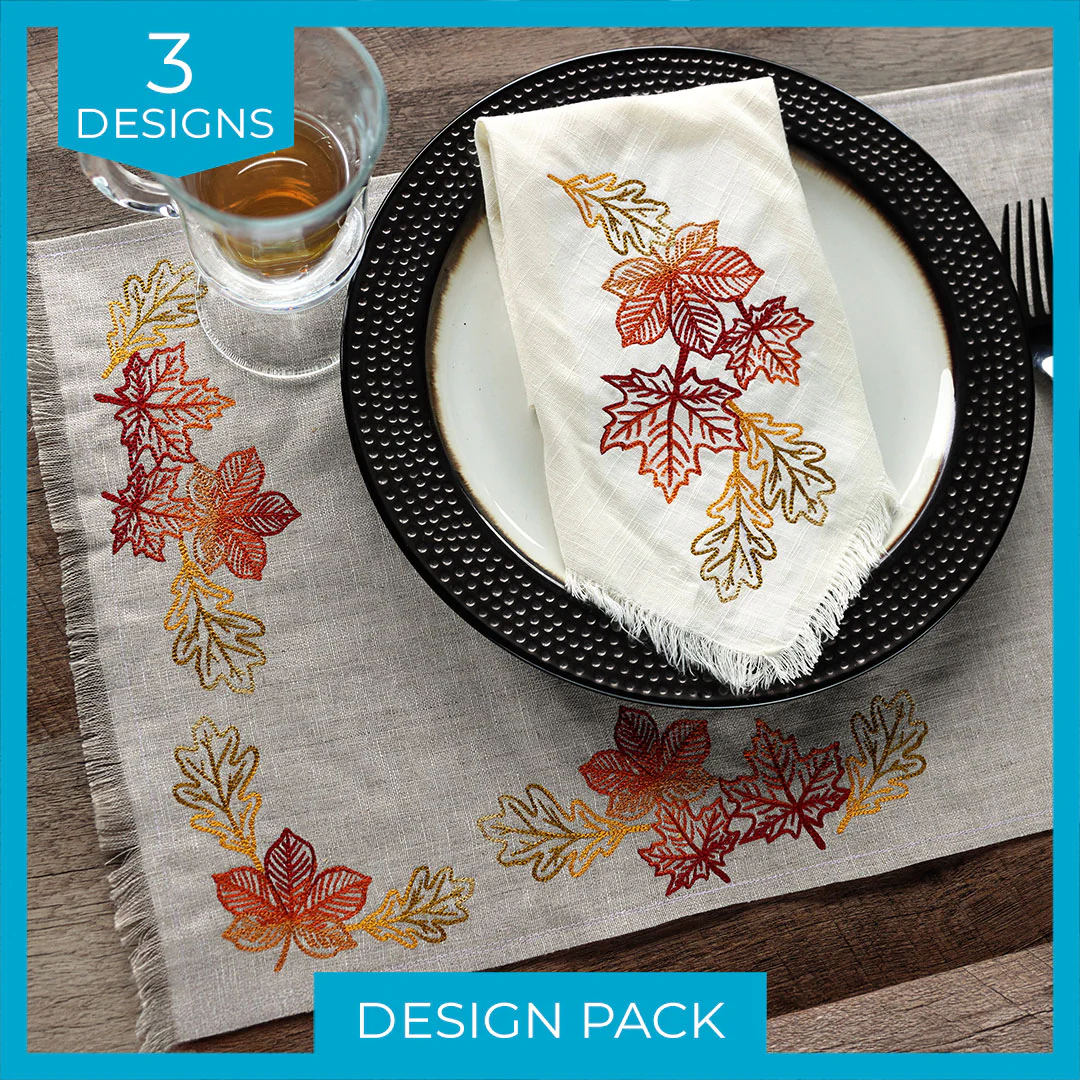 Golden Autumn Leaves Design Pack - Image 8