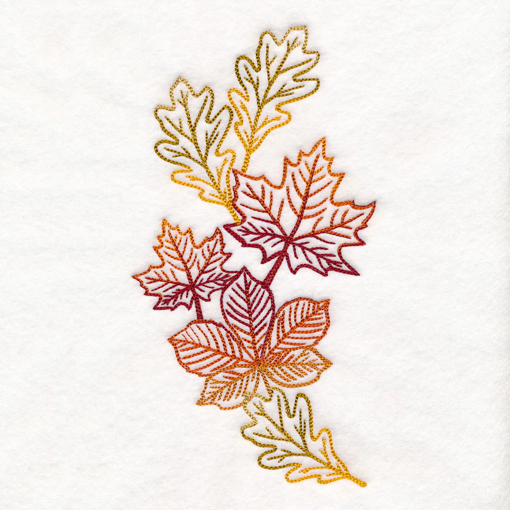 Golden Autumn Leaves Spray - Image 5