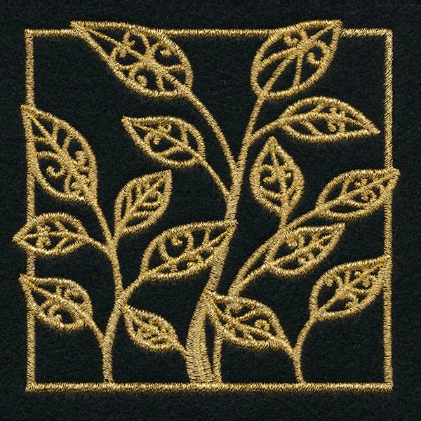 Golden Garden Leafy Square - Image 5
