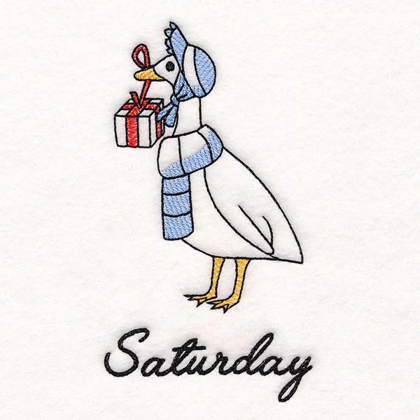 Goose Bringing Gifts on Saturday