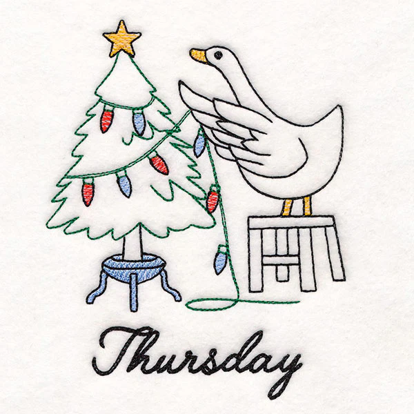 Goose Christmas Decorating on Thursday