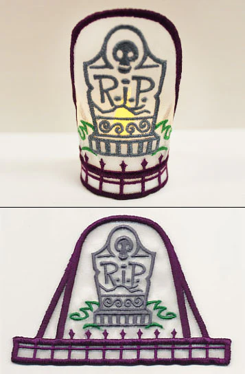 Graveyard Tea Light Wrap (In-the-Hoop)