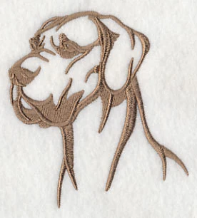 Great Dane Silhouette (Full Ears) - Image 3